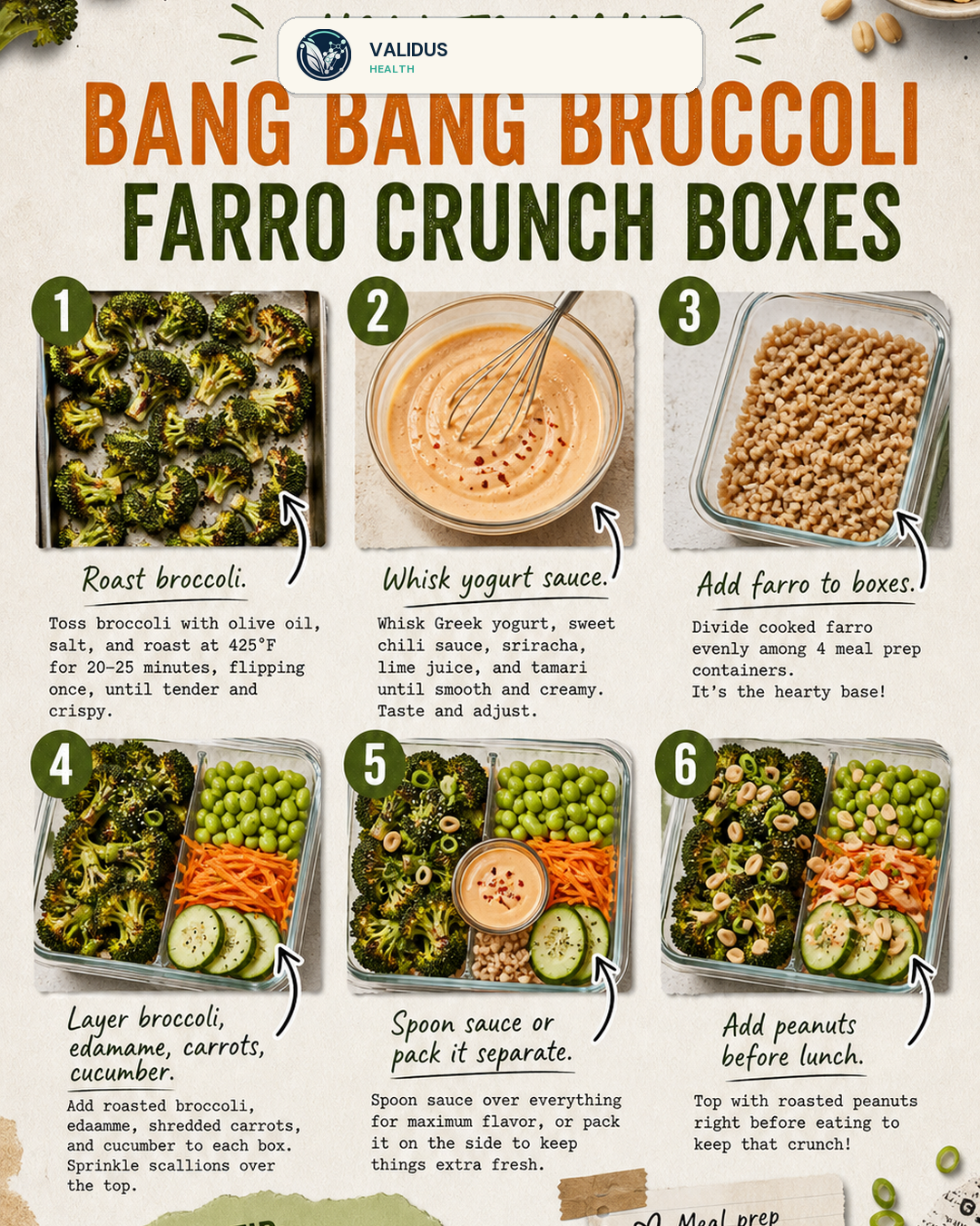 Bang Bang Broccoli Farro Crunch Boxes slide 3