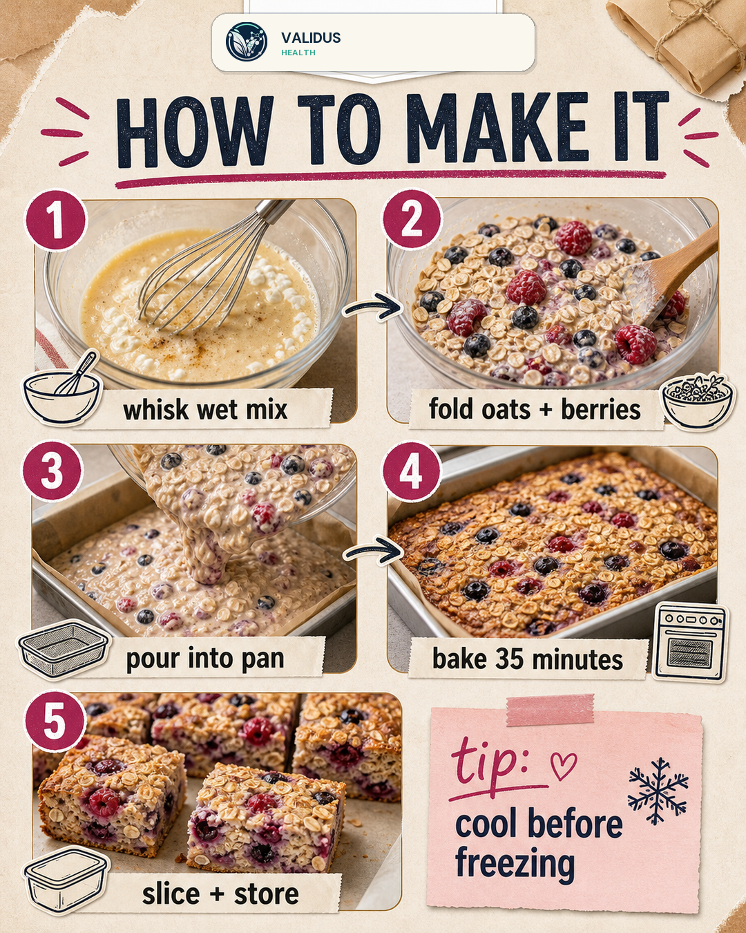 Berry Oat Cottage Cheese Breakfast Bake slide 3