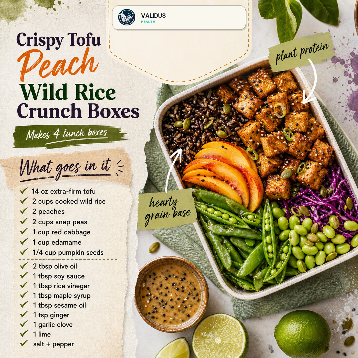 Crispy Tofu Peach Wild Rice Crunch Boxes slide 2