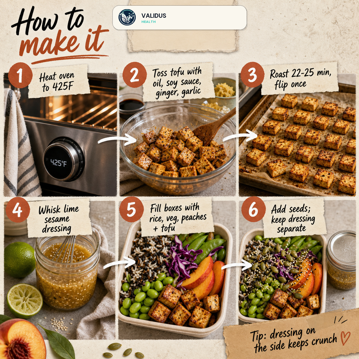 Crispy Tofu Peach Wild Rice Crunch Boxes slide 3