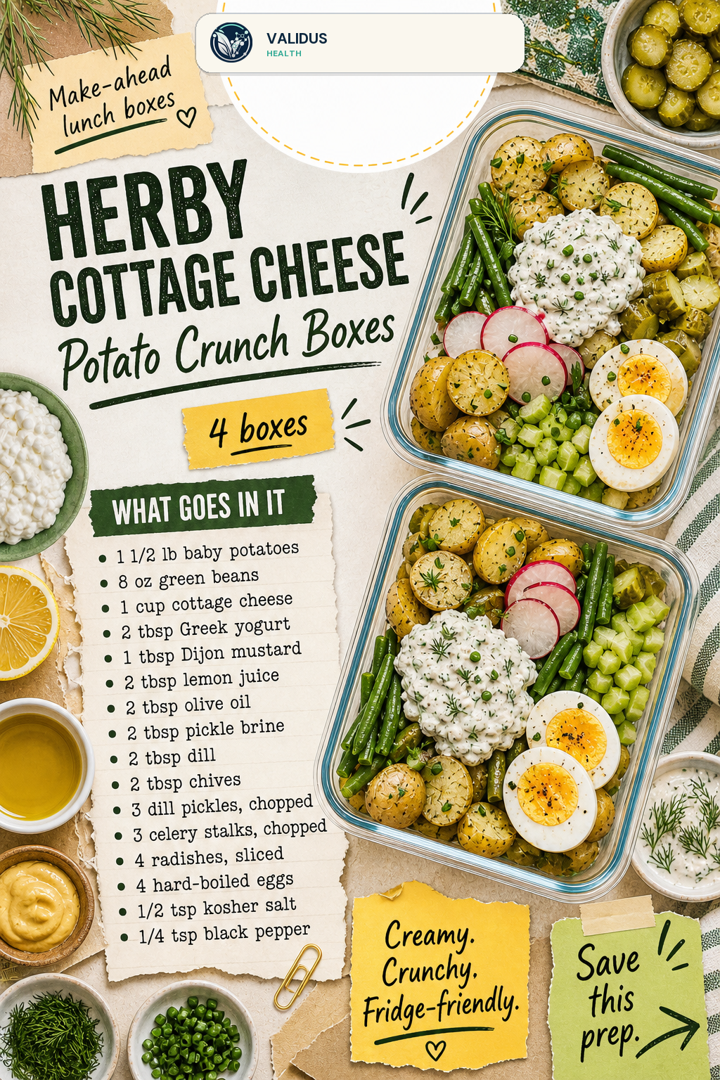 Herby Cottage Cheese Potato Crunch Boxes slide 2