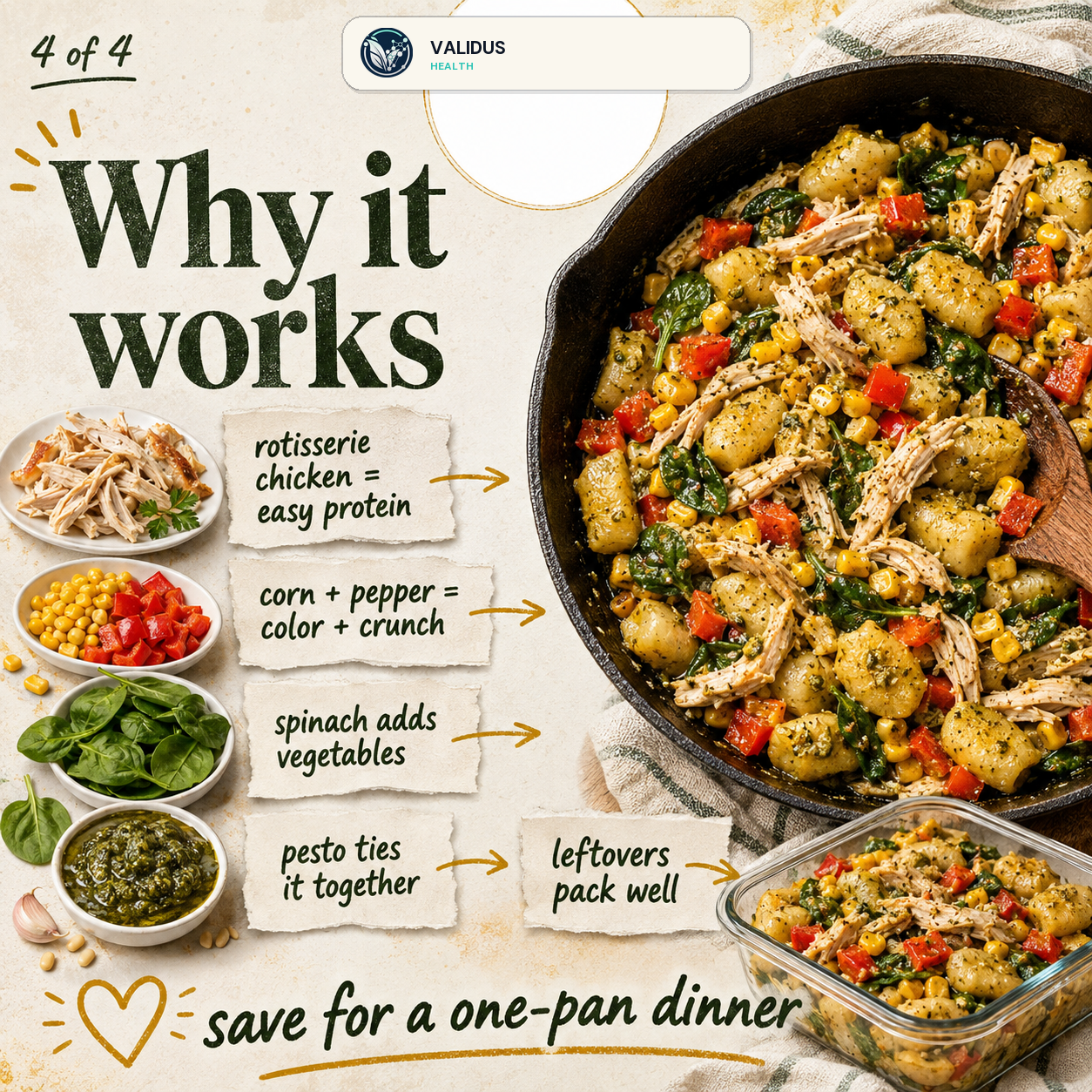 Rotisserie Chicken Pepper Corn Gnocchi Skillet slide 4
