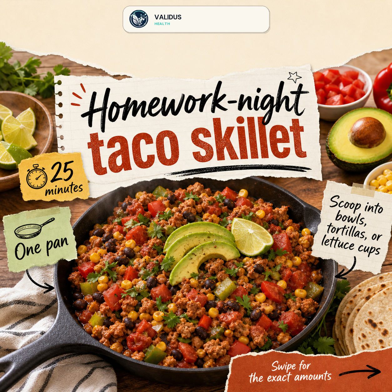 Smoky Turkey Tomato Corn Taco Skillet