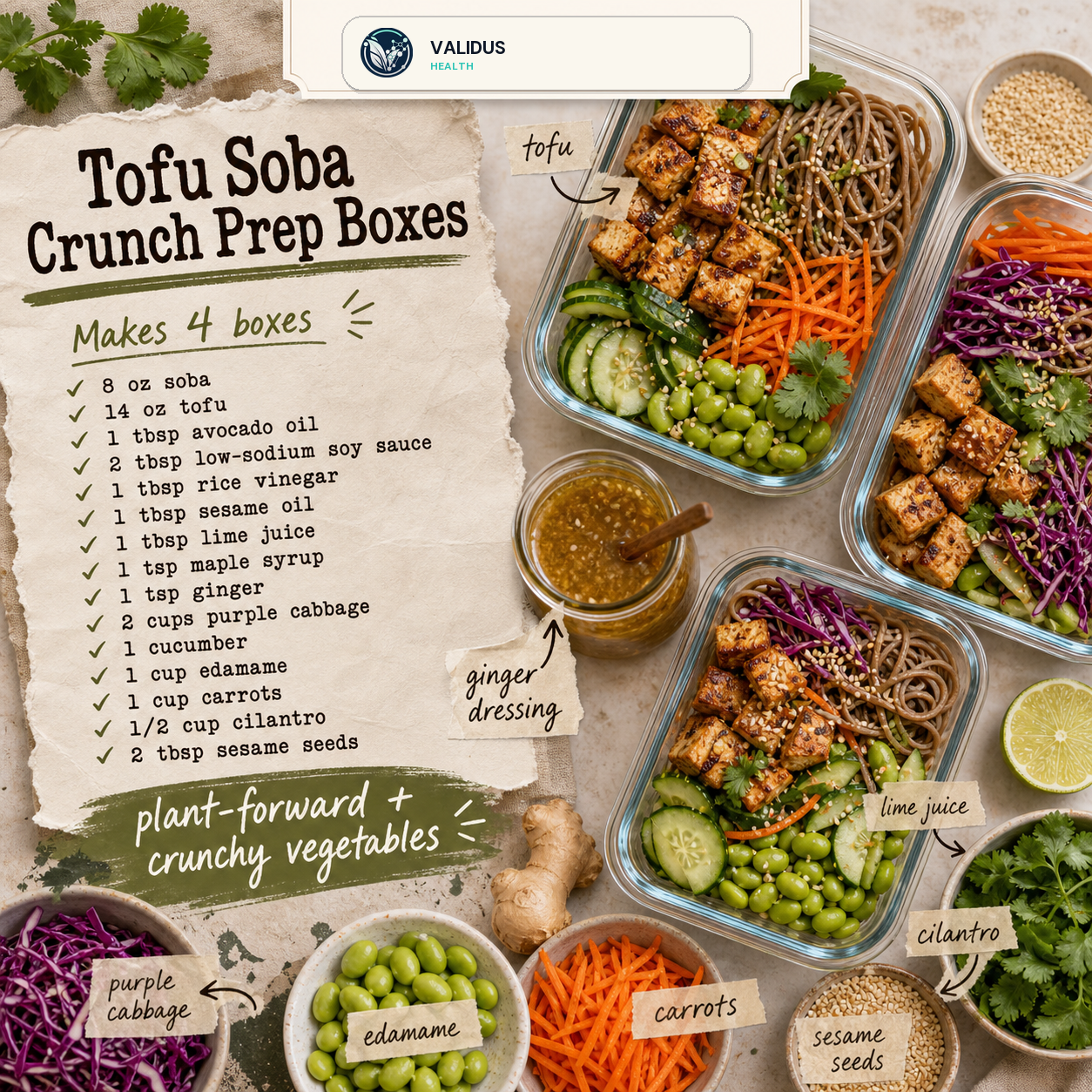 Tofu Soba Crunch Prep Boxes slide 2